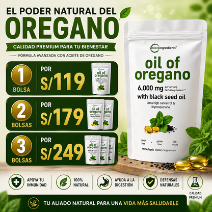 🌿 El Antibiótico Natural Más Poderoso - Oil Of Orégano